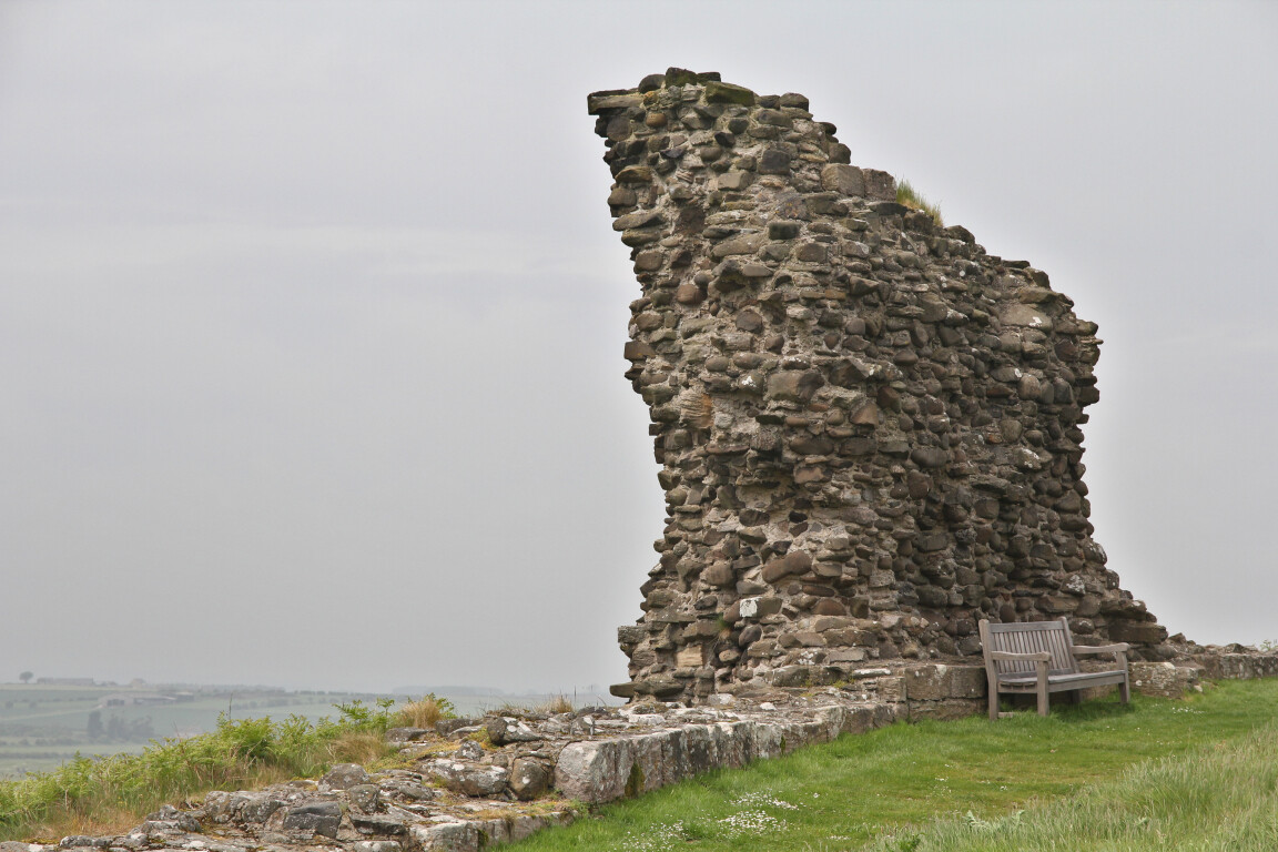 Bench and Wall Ruin, Dunstanburgh Castle, Northumberland